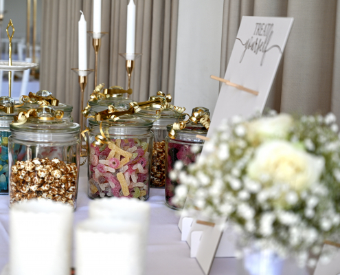 Candy-Wagen bei einer Feier im Nero Restaurant in Wiesbaden am WTHC