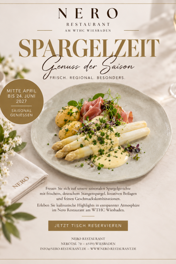 Spargelzeit im NERO Restaurant